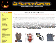 Tablet Screenshot of halloweenconnection.com